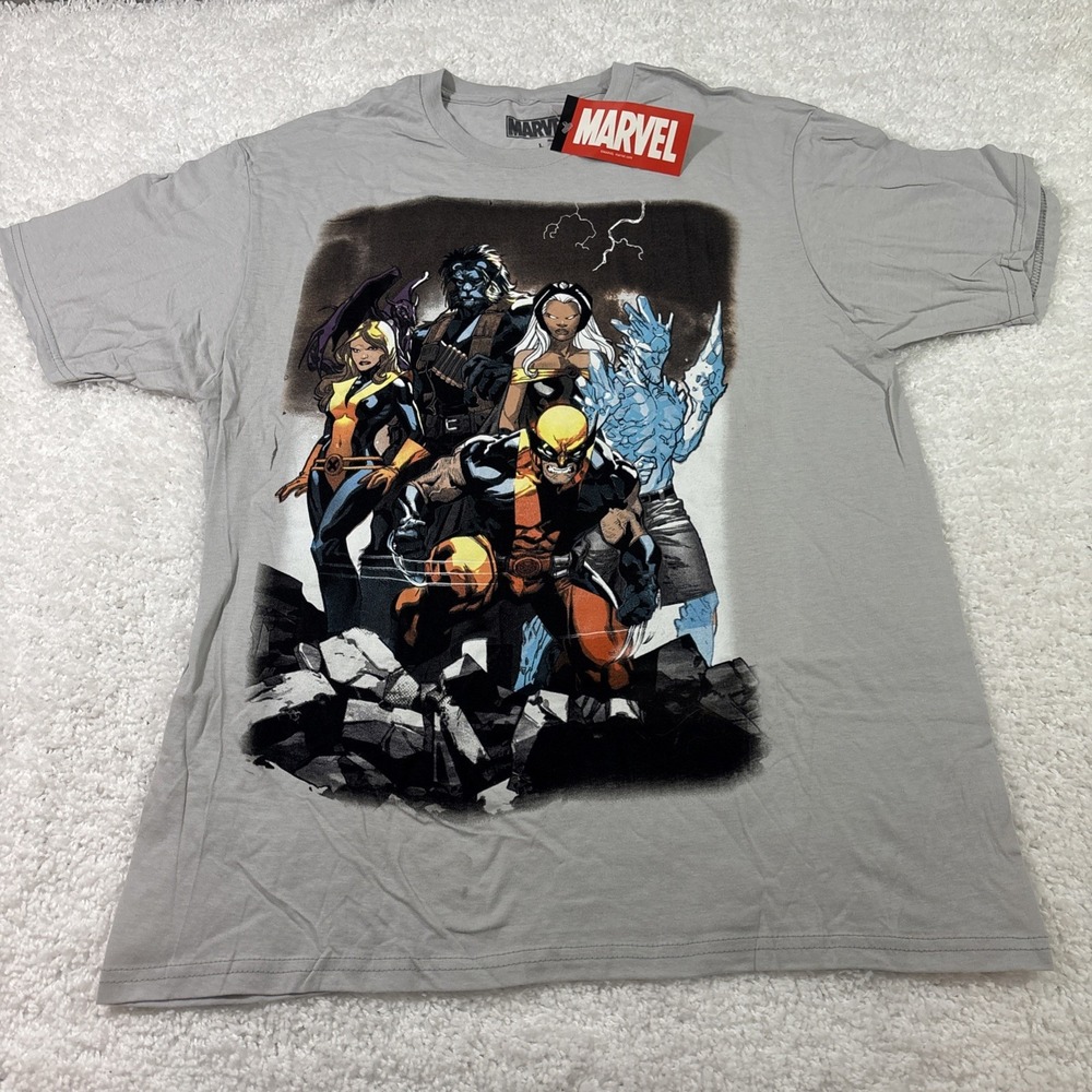 Marvel Mad Engine Wolverine Men's T Shirt Gray